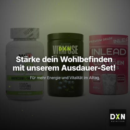 Ausdauer-Set: MST Magnesium + Big Zone Vitafus + INLEAD Collagen – Clean Showcase Plus