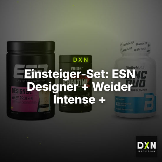 Einsteiger-Set: ESN Designer + Weider Intense + BioTech Zinc Duo – Clean Showcase Plus