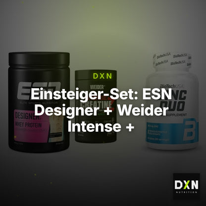 Einsteiger-Set: ESN Designer + Weider Intense + BioTech Zinc Duo – Clean Showcase Plus