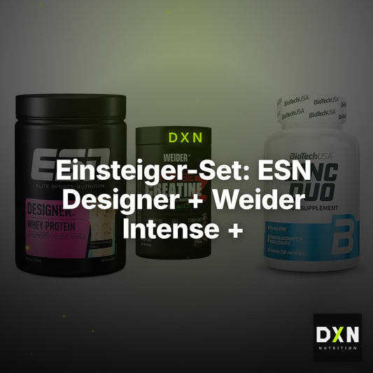 Einsteiger-Set: ESN Designer + Weider Intense + BioTech Zinc Duo – Clean Showcase Plus