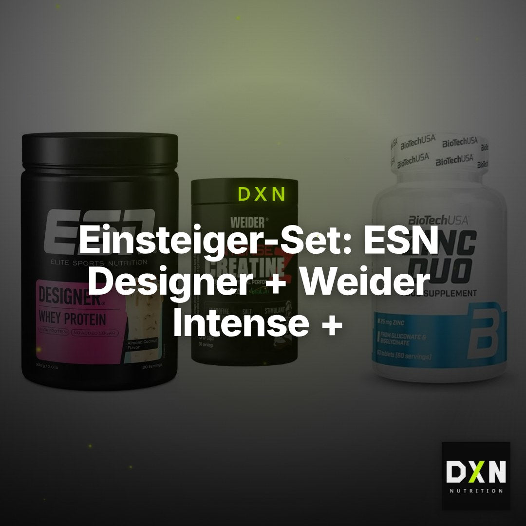 Einsteiger-Set: ESN Designer + Weider Intense + BioTech Zinc Duo – Clean Showcase Plus