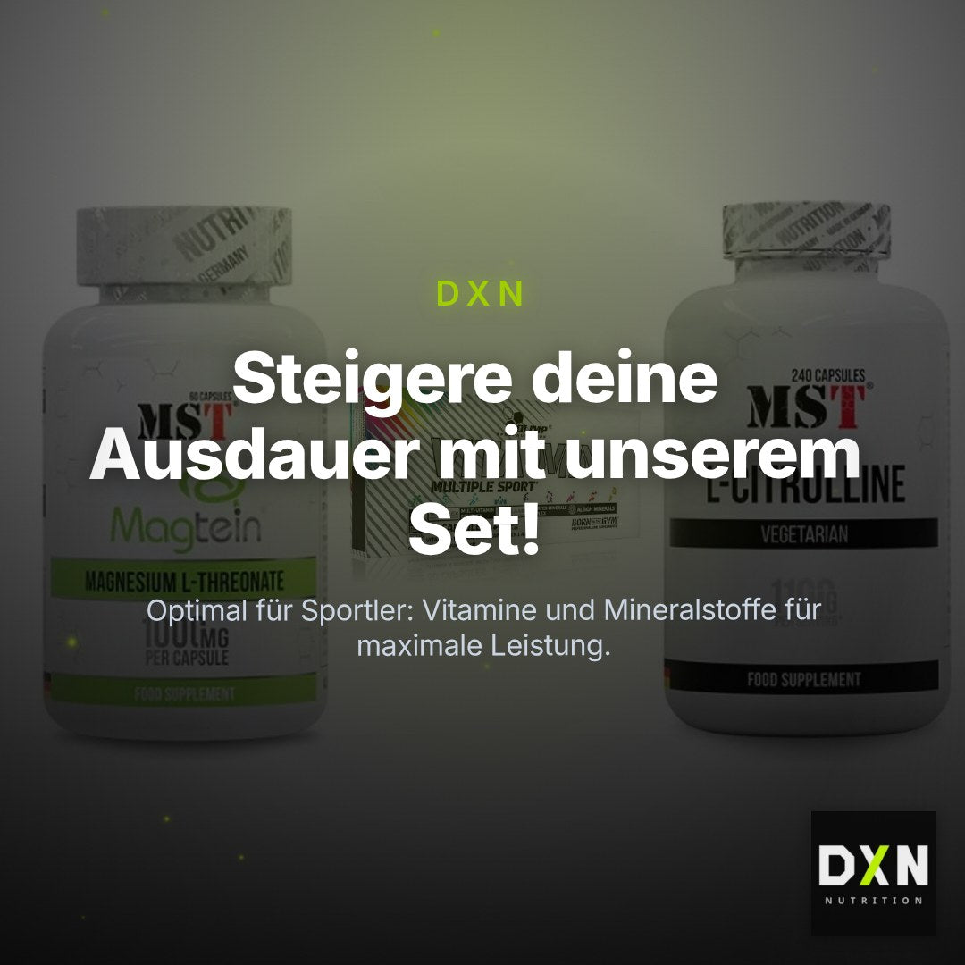 Ausdauer-Set: MST Magnesium + Olimp Vita-Min + MST Citrulline – Clean Showcase Plus