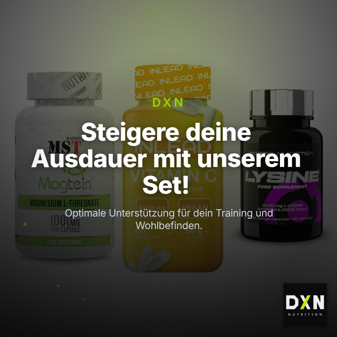 Ausdauer-Set: MST Magnesium + INLEAD Vitamin C + Scitec Lysine – Clean Showcase Plus