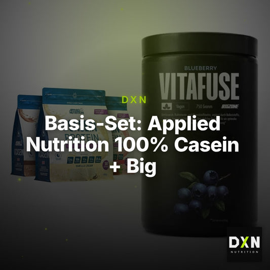 Basis-Set: Applied Nutrition 100% Casein + Big Zone Vitafuse – Clean Showcase Plus