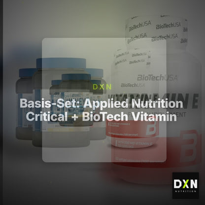 Basis-Set: Applied Nutrition Critical + BioTech Vitamin E 100 – Clean Showcase Plus