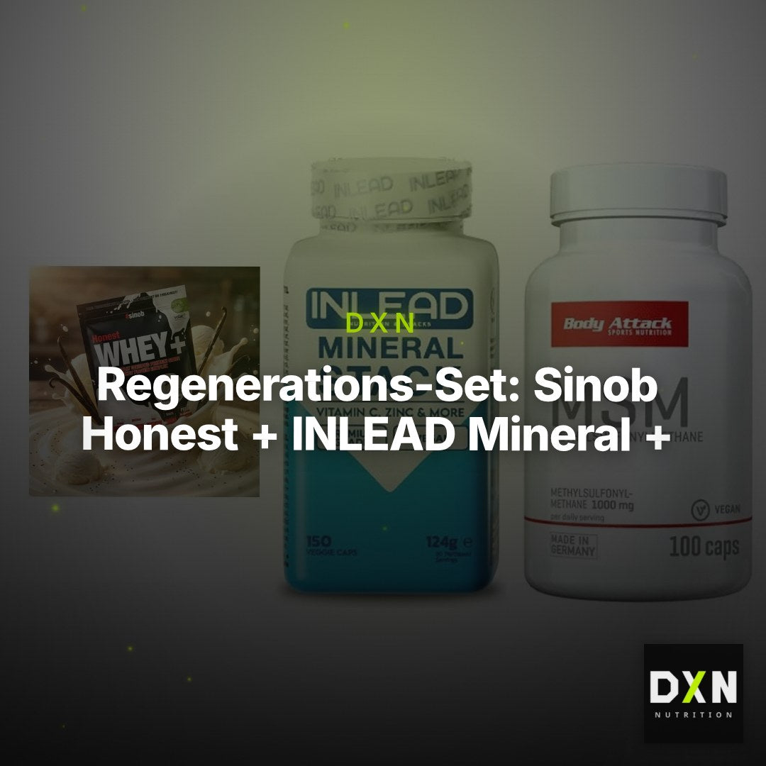 Regenerations-Set: Sinob Honest + INLEAD Mineral + Body Attack MSM – Clean Showcase Plus