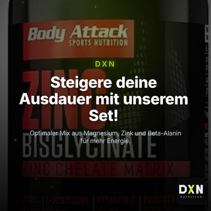 Ausdauer-Set: MST Magnesium + Body Attack Zink + Olimp Beta-Alani – Clean Showcase Plus
