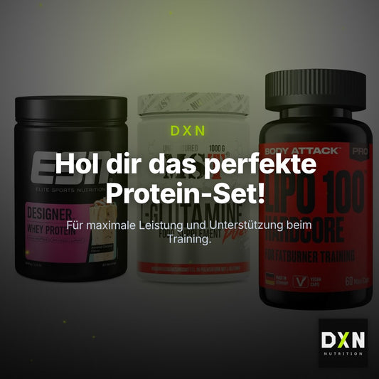 Definitionsphase-Set: ESN Designer + MST Glutamine + Body Attack – Clean Showcase Plus
