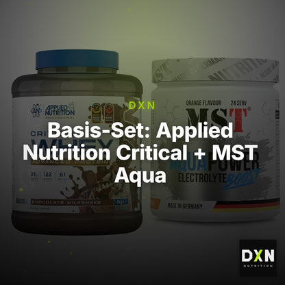 Basis-Set: Applied Nutrition Critical + MST Aqua Power Electrolyte – Clean Showcase Plus