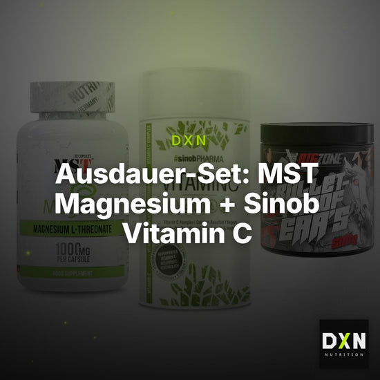 Ausdauer-Set: MST Magnesium + Sinob Vitamin C + Big Zone Bulletp – Clean Showcase Plus