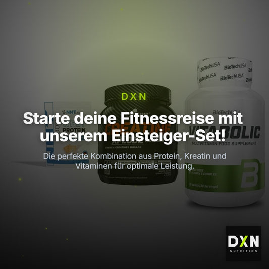 Einsteiger-Set: NNT Whey + Olimp Creatine + BioTech Vitaboli – Clean Showcase Plus