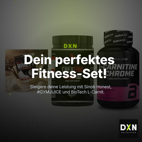 Einsteiger-Set: Sinob Honest + #GYMJUICE + BioTech L-Carnit – Clean Showcase Plus