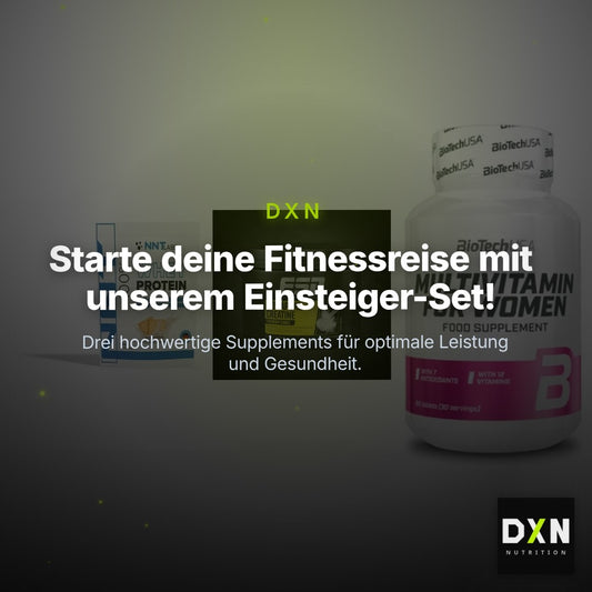 Einsteiger-Set: NNT Whey + ESN Ultrapure + BioTech Multivit – Clean Showcase Plus