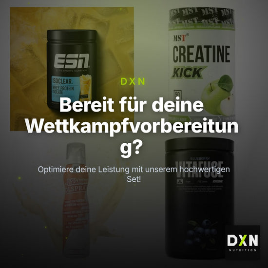 Wettkampfvorbereitung: ESN ISOCLEAR + MST Creatine + 2 weitere – Clean Showcase Plus