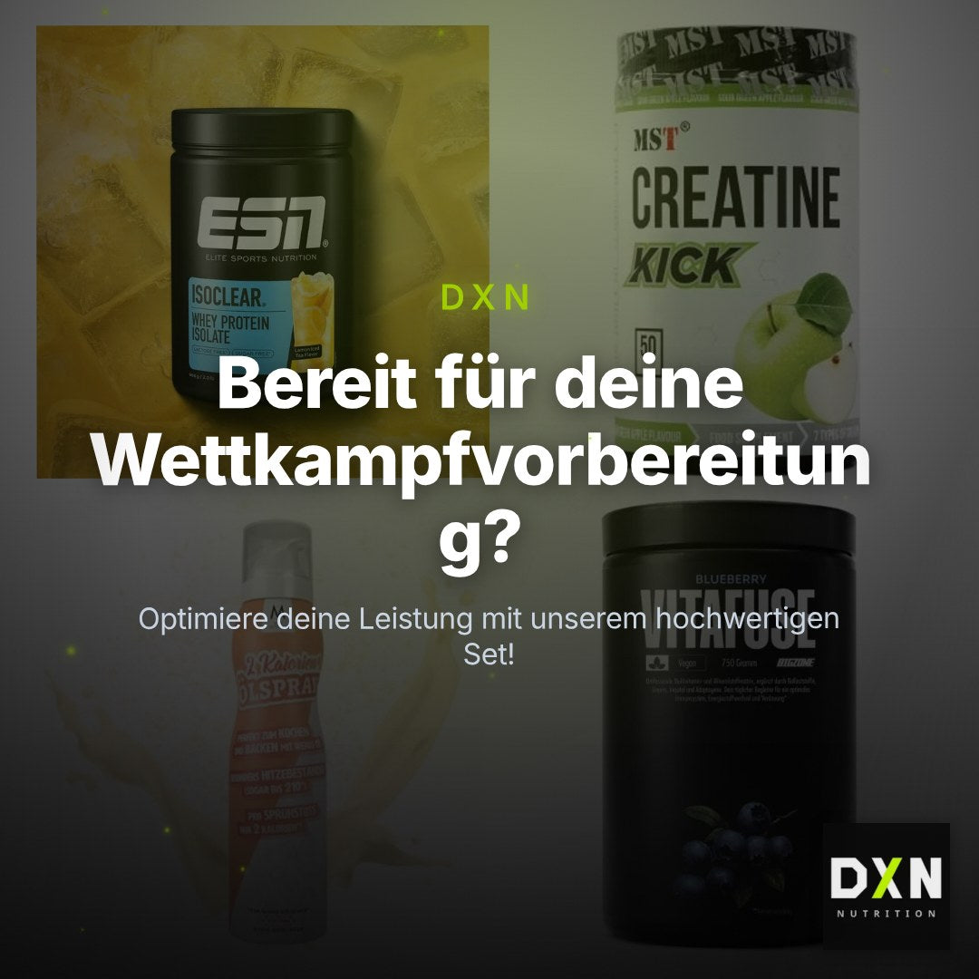 Wettkampfvorbereitung: ESN ISOCLEAR + MST Creatine + 2 weitere – Clean Showcase Plus