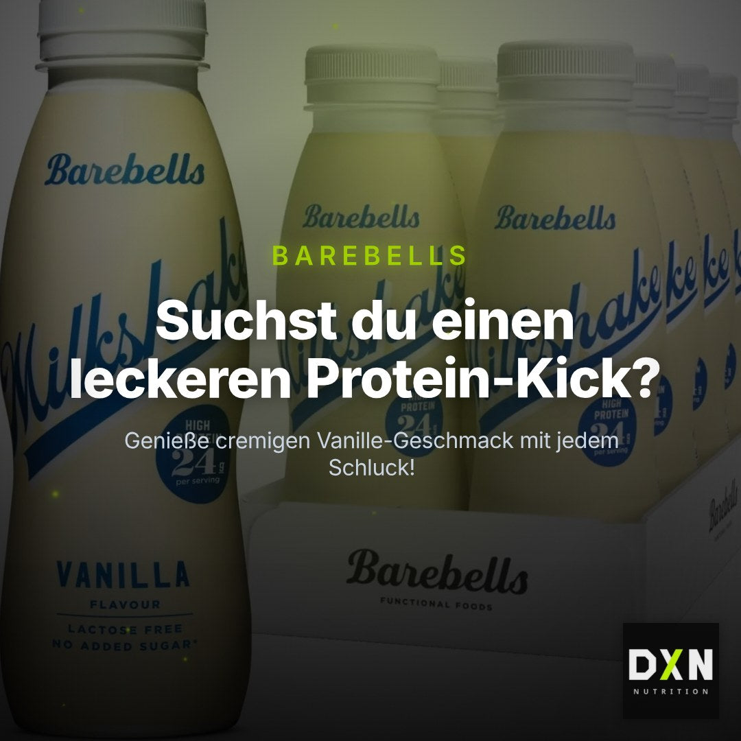 Barebells Protein Milkshake (8x330ml) Vanilla, 2640 ml – Clean Showcase Plus