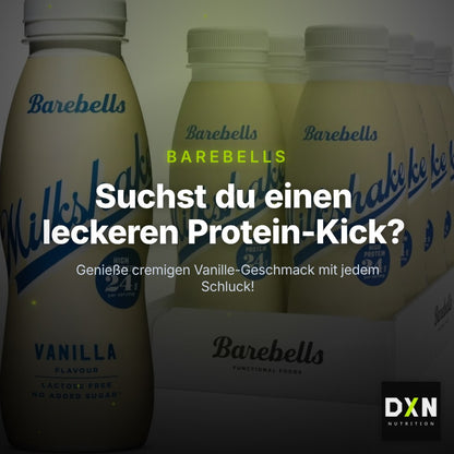 Barebells Protein Milkshake (8x330ml) Vanilla, 2640 ml – Clean Showcase Plus