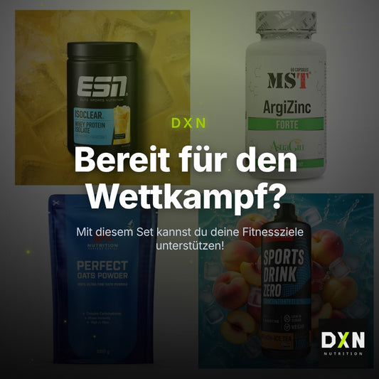 Wettkampfvorbereitung: ESN ISOCLEAR + MST ArgiZinc + 2 weitere – Clean Showcase Plus