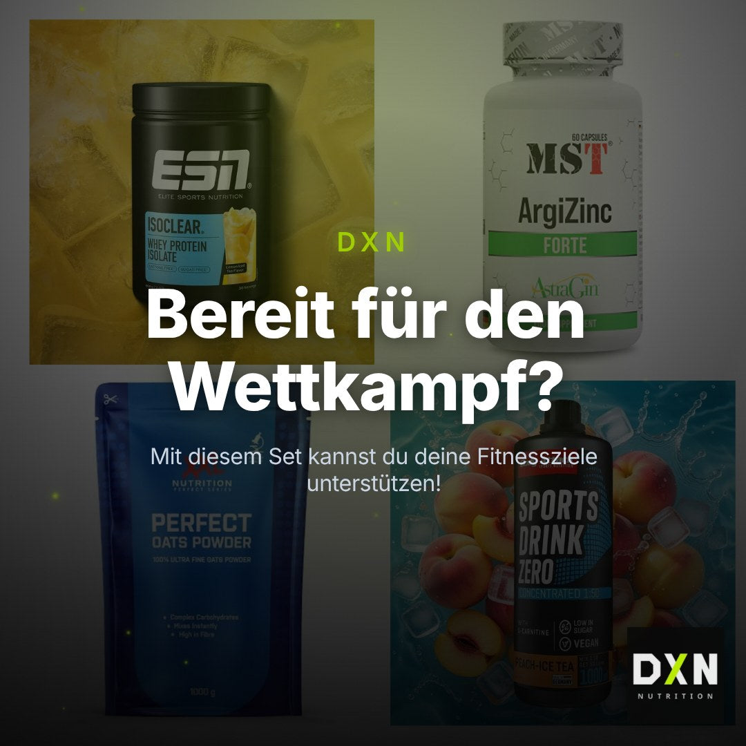 Wettkampfvorbereitung: ESN ISOCLEAR + MST ArgiZinc + 2 weitere – Clean Showcase Plus