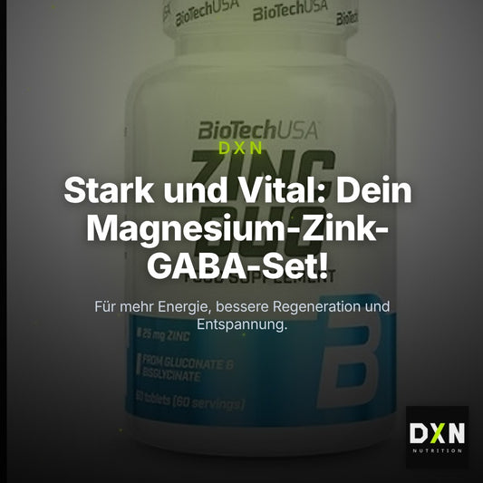 Ausdauer-Set: MST Magnesium + BioTech Zinc Duo + MST GABA 1000mg – Clean Showcase Plus