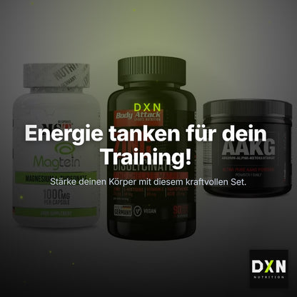 Ausdauer-Set: MST Magnesium + Body Attack Zink + Sinob Core – Clean Showcase Plus