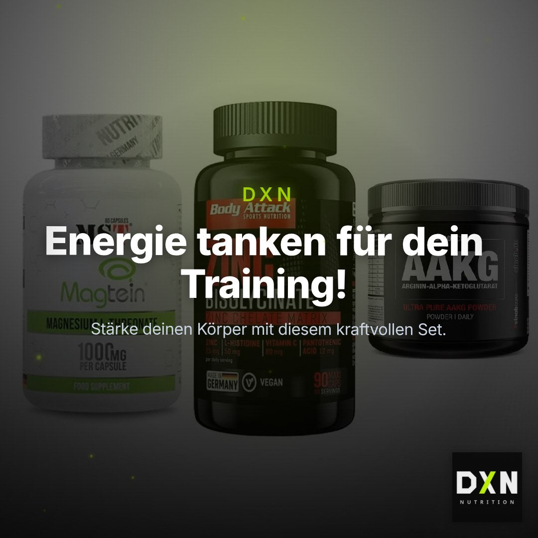Ausdauer-Set: MST Magnesium + Body Attack Zink + Sinob Core – Clean Showcase Plus