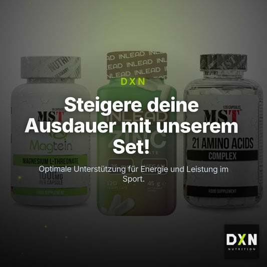 Ausdauer-Set: MST Magnesium + INLEAD Zink + MST 21 Amino – Clean Showcase Plus