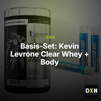 Basis-Set: Kevin Levrone Clear Whey + Body Attack Magnesium Shots – Clean Showcase Plus