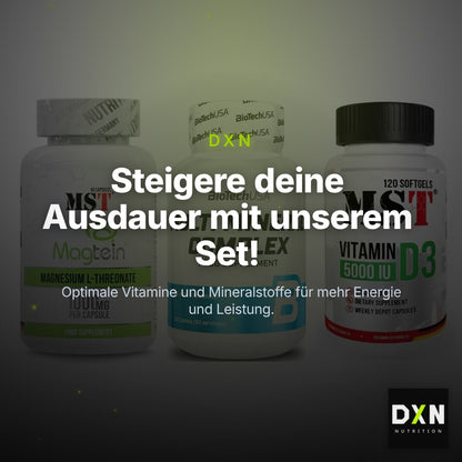 Ausdauer-Set: MST Magnesium + BioTech Multi + MST Vitamin D3 – Clean Showcase Plus