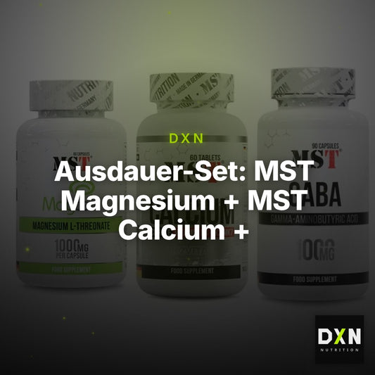 Ausdauer-Set: MST Magnesium + MST Calcium + MST GABA 1000mg – Clean Showcase Plus