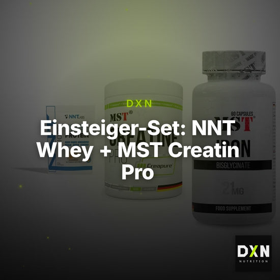 Einsteiger-Set: NNT Whey + MST Creatin Pro + MST Iron Bisglyc – Clean Showcase Plus