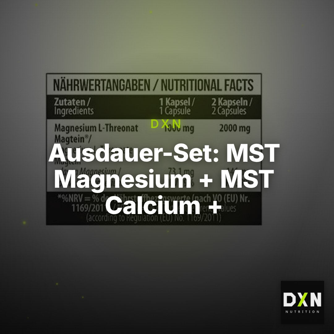Ausdauer-Set: MST Magnesium + MST Calcium + MST Creatine – Clean Showcase Plus