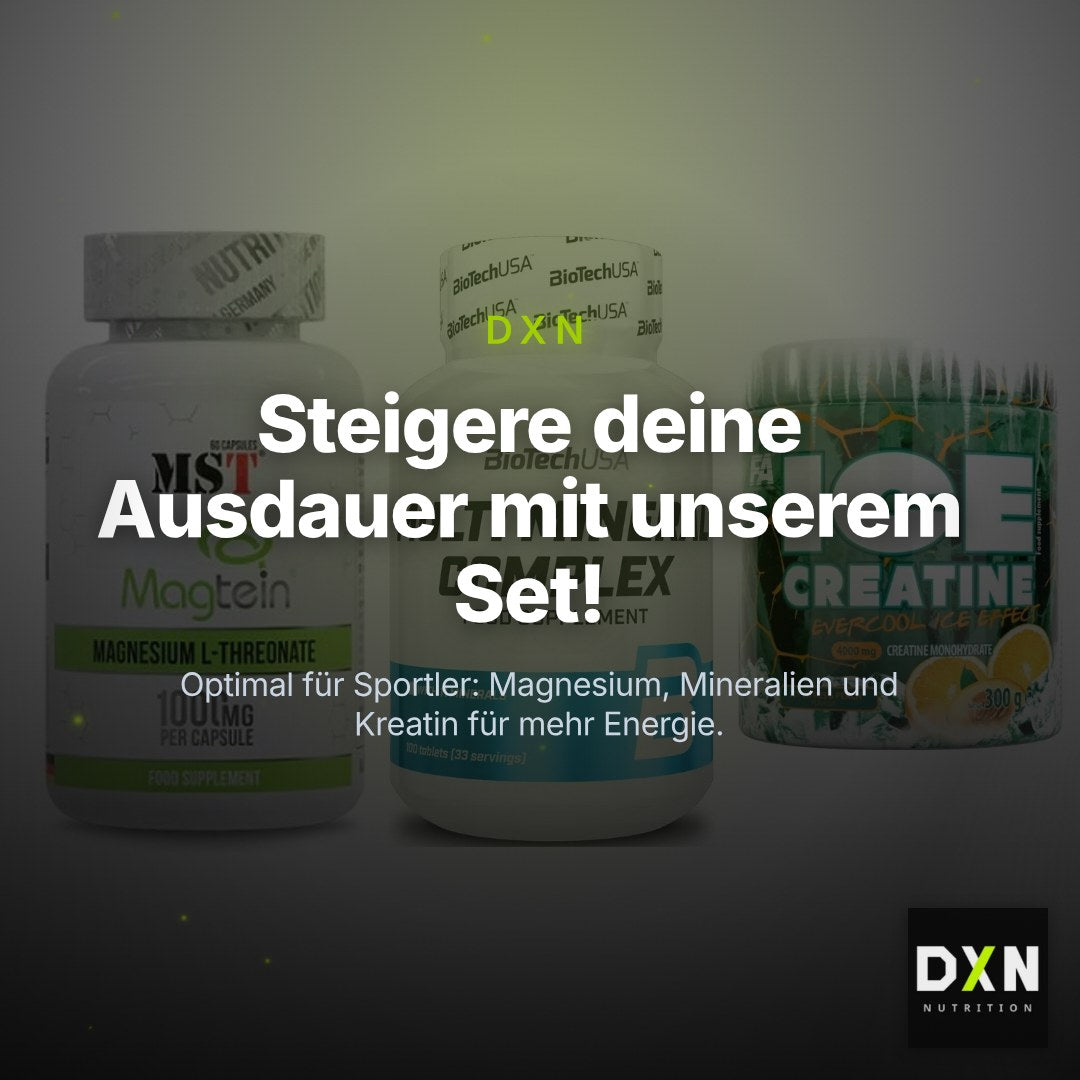Ausdauer-Set: MST Magnesium + BioTech Multi + FA Nutrition ICE – Clean Showcase Plus