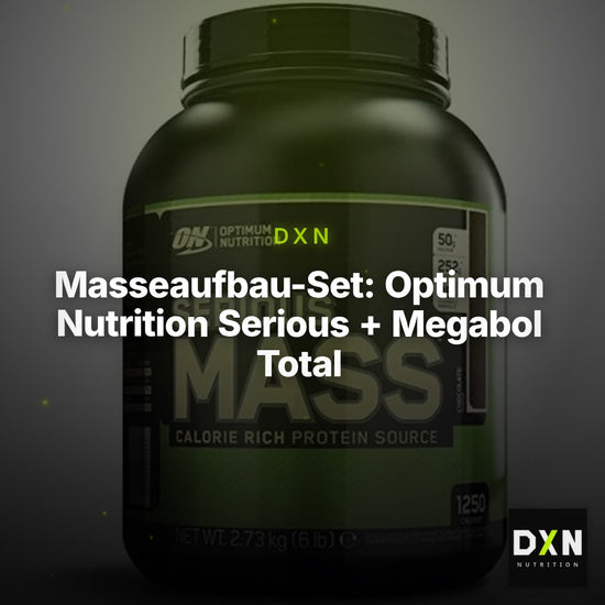 Masseaufbau-Set: Optimum Nutrition Serious + Megabol Total Creatine – Clean Showcase Plus