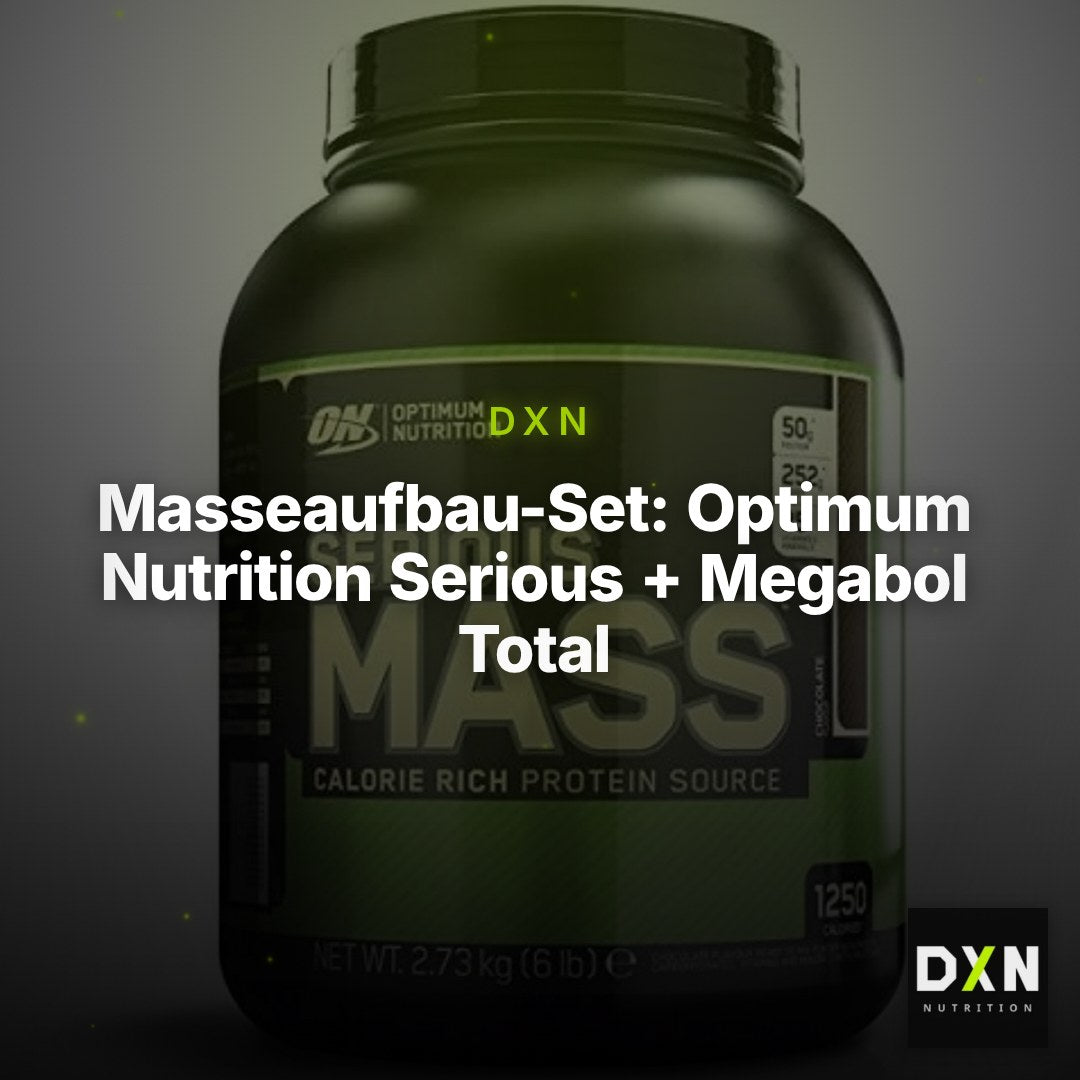 Masseaufbau-Set: Optimum Nutrition Serious + Megabol Total Creatine – Clean Showcase Plus