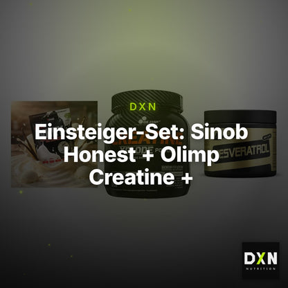 Einsteiger-Set: Sinob Honest + Olimp Creatine + Peak Resveratrol – Clean Showcase Plus