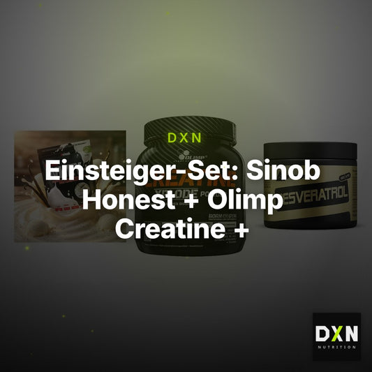 Einsteiger-Set: Sinob Honest + Olimp Creatine + Peak Resveratrol – Clean Showcase Plus