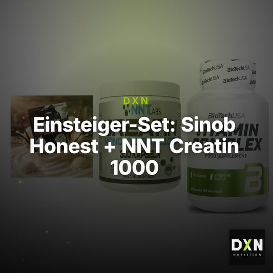 Einsteiger-Set: Sinob Honest + NNT Creatin 1000 + BioTech Vitamin – Clean Showcase Plus