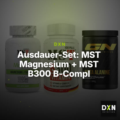 Ausdauer-Set: MST Magnesium + MST B300 B-Compl + GN Nano Beta – Clean Showcase Plus