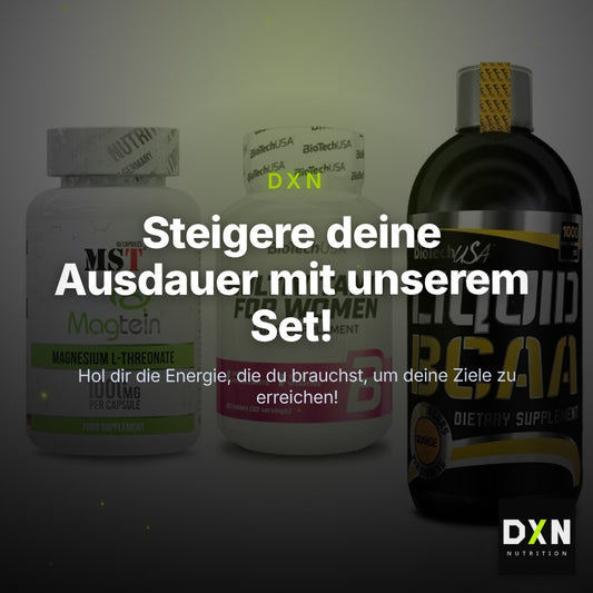 Ausdauer-Set: MST Magnesium + BioTech Multivit + BioTech Liquid – Clean Showcase Plus