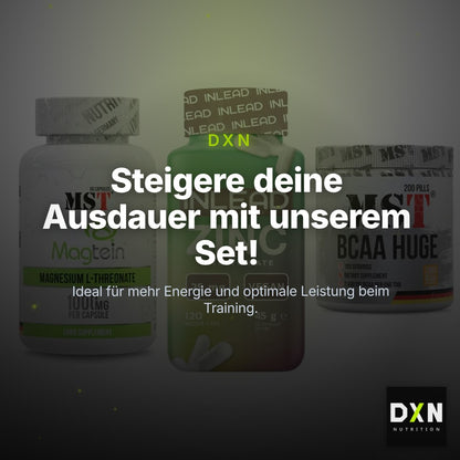 Ausdauer-Set: MST Magnesium + INLEAD Zink + MST BCAA Huge – Clean Showcase Plus