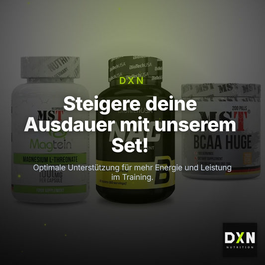 Ausdauer-Set: MST Magnesium + BioTech NAC + MST BCAA Huge – Clean Showcase Plus