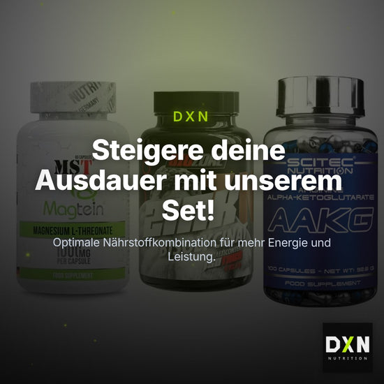 Ausdauer-Set: MST Magnesium + Big Zone Zink + Scitec AAKG – Clean Showcase Plus