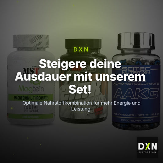 Ausdauer-Set: MST Magnesium + Big Zone Zink + Scitec AAKG – Clean Showcase Plus