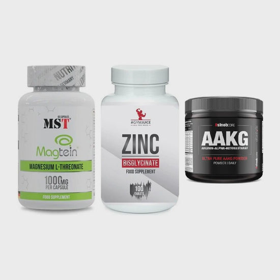 Ausdauer-Set: MST Magnesium + #GYMJUICE ZINC + Sinob Core – Clean Showcase Plus