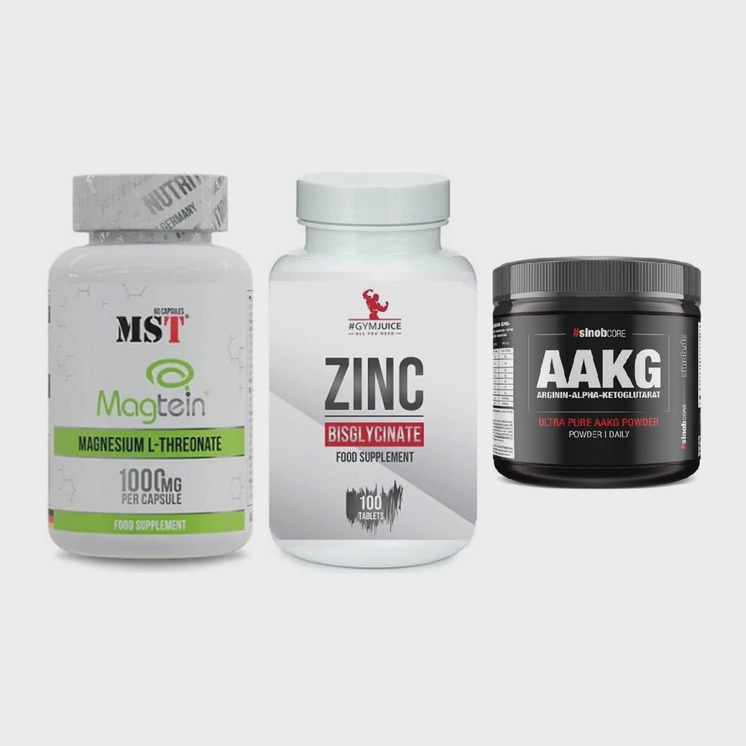 Ausdauer-Set: MST Magnesium + #GYMJUICE ZINC + Sinob Core – Clean Showcase Plus