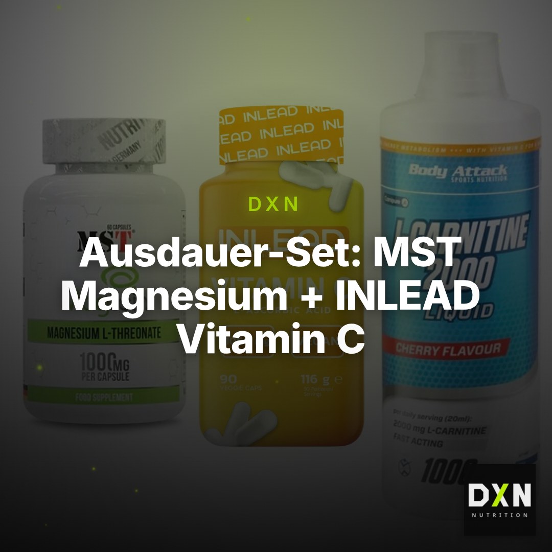 Ausdauer-Set: MST Magnesium + INLEAD Vitamin C + Body Attack – Clean Showcase Plus