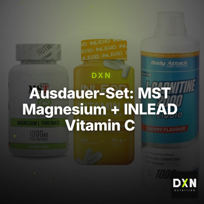 Ausdauer-Set: MST Magnesium + INLEAD Vitamin C + Body Attack – Clean Showcase Plus