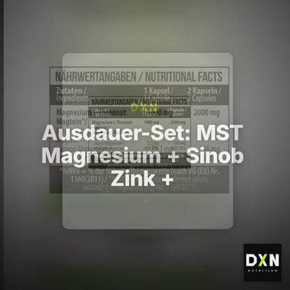 Ausdauer-Set: MST Magnesium + Sinob Zink + ESN Ultrapure – Clean Showcase Plus