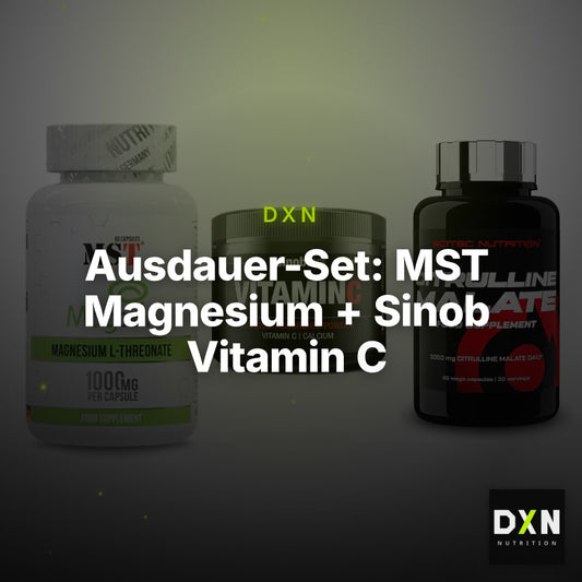 Ausdauer-Set: MST Magnesium + Sinob Vitamin C + Scitec Citrullin – Clean Showcase Plus